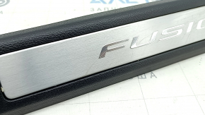 Front right door sill trim Ford Fusion mk5 17-20 black with chrome insert, scratches