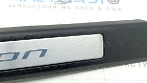 Front right door sill trim Ford Fusion mk5 17-20 black with chrome insert, scratches