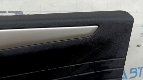 Door trim card front right Ford Escape MK4 20-22 type 2, black, armrest leather black, molding gray, with handle, scratches