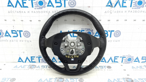Naked steering wheel Ford Fusion mk5 17-20 black leather, heated, worn