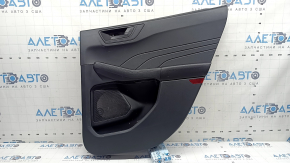 Door trim, rear right card, Ford Escape MK4 20-22 type 2, black, armrest, black leather, with handle, scratches, dry-cleanable