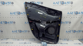 Door trim, rear right card, Ford Escape MK4 20-22 type 2, black, armrest, black leather, with handle, scratches, dry-cleanable