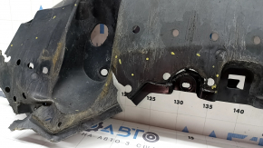 Front bumper protection for Toyota Prius V 12-17, torn and worn