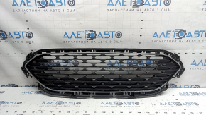 Radiator grille Ford Escape MK4 20-22 mesh black gloss, chrome frame, missing chrome fragment, cracked mount, broken mount