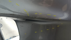 Front bumper bare Ford Escape MK4 20-22 without parking sensors, blue, scratches, worn