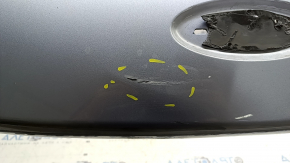 Front bumper bare Ford Escape MK4 20-22 without parking sensors, blue, scratches, worn