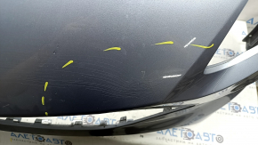 Front bumper bare Ford Escape MK4 20-22 without parking sensors, blue, scratches, worn