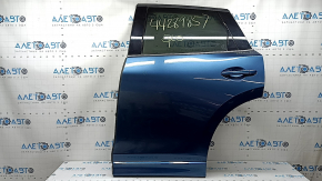 Rear left door assembly Mazda CX-5 17-25 tinted, blue 45B, bump, scratches, trim is coming off