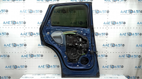 Rear left door assembly Mazda CX-5 17-25 tinted, blue 45B, bump, scratches, trim is coming off