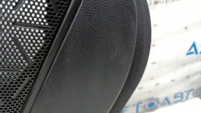 Door trim card rear left Toyota Rav4 19-25 black, armrest leather black, plastic insert black, chrome molding, scratches