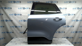 Door assembly rear left Ford Escape MK4 20-26 blue GP, upper chrome molding, scratch, scratch on molding