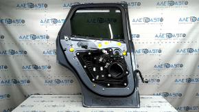 Door assembly rear left Ford Escape MK4 20-26 blue GP, upper chrome molding, scratch, scratch on molding