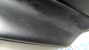 Door trim card rear right Toyota Rav4 19-24 black, armrest leather black, plastic insert black, chrome molding, scratches