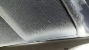 Door trim card rear right Toyota Rav4 19-24 black, armrest leather black, plastic insert black, chrome molding, scratches