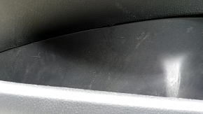 Door trim card front left Toyota Rav4 19-24 black, armrest leather black, insert plastic black, chrome molding, scratches
