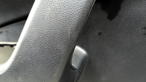 Door trim card front left Toyota Rav4 19-24 black, armrest leather black, insert plastic black, chrome molding, scratches