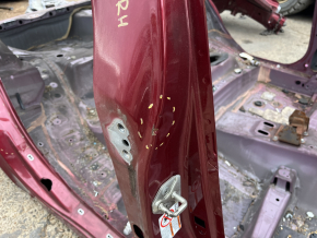 The central right body pillar of the Subaru Forester 19-24 SK on the body, dents, bumps