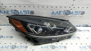 Front right headlight Ford Escape MK4 20-22 halogen + LED DRL, polished, scratches
