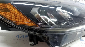 Front right headlight Ford Escape MK4 20-22 halogen + LED DRL, polished, scratches