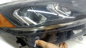Front right headlight Ford Escape MK4 20-22 halogen + LED DRL, polished, scratches