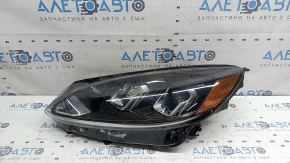 Front left headlight Ford Escape MK4 20-22 halogen + LED DRL, polished, scratches