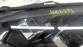 Front left headlight Ford Escape MK4 20-22 halogen + LED DRL, polished, scratches