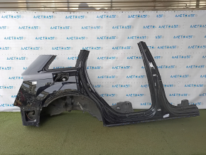 Quarter wing rear right Audi Q7 16-26 sawed off with the central pillar, black