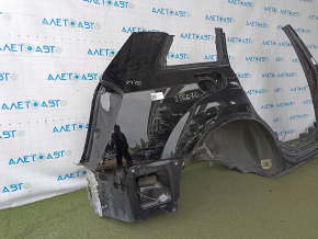Quarter wing rear right Audi Q7 16-26 sawed off with the central pillar, black