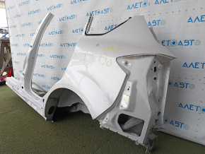 Quarter wing rear left Ford C-max MK2 13-18 sawed off with the central pillar, white, bumps, dented
