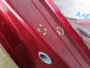 Quarter wing rear right Ford C-max MK2 13-18 sawed off with the central pillar, red, rusty, after repair, pokes