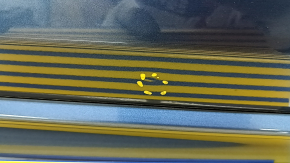 Front left door assembly Mazda CX-5 17-25 keyless, triplex, blue 45B, dents, scratches on the trim