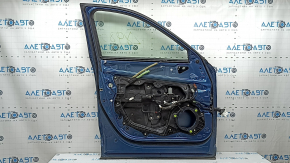 Front left door assembly Mazda CX-5 17-25 keyless, triplex, blue 45B, dents, scratches on the trim