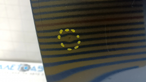 Front right door assembly Mazda CX-5 17-25 keyless, triplex, blue 45B, dents, scratches on the trim