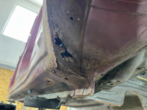 Quarter wing rear left Subaru Forester 19-24 SK on the body, red, corrosion, bump
