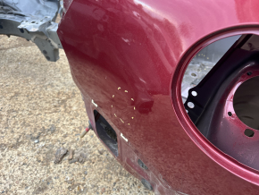 Quarter wing rear right Subaru Forester 19-24 SK on the body, red, corrosion, dents, bumps