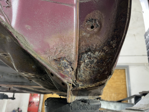 Quarter wing rear right Subaru Forester 19-24 SK on the body, red, corrosion, dents, bumps