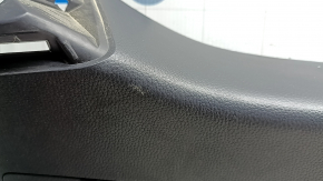 Lower trunk door trim for Toyota Rav4 19-25, black, with handles, scratches