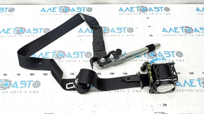 Driver's seat belt with tensioner and squib for Mazda CX-5 21-25, black, with black fastening