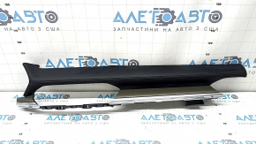 Mazda CX-5 21-25 black leather dashboard trim for 10.3" display, wood grain insert, scratches