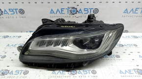 Left front headlight assembly Lincoln MKZ 17-19 level 7, LED type 2, chips, needs polishing, scratches
