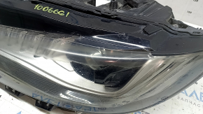 Left front headlight assembly Lincoln MKZ 17-19 level 7, LED type 2, chips, needs polishing, scratches