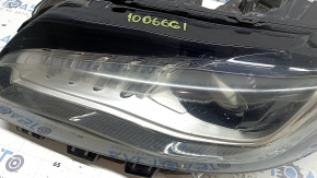 Left front headlight assembly Lincoln MKZ 17-19 level 7, LED type 2, chips, needs polishing, scratches