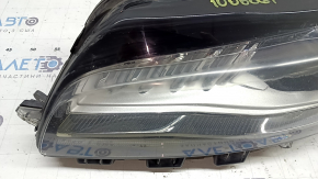 Left front headlight assembly Lincoln MKZ 17-19 level 7, LED type 2, chips, needs polishing, scratches