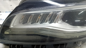 Left front headlight assembly Lincoln MKZ 17-19 level 7, LED type 2, chips, needs polishing, scratches
