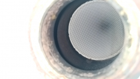 The exhaust pipe with a catalytic converter for a Nissan Murano z52 15-24 is rusty, the studs are sawed off, the mesh is torn, and it is dented