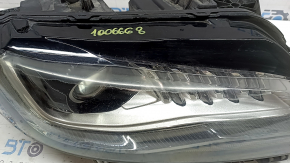 Front right headlight assembly Lincoln MKZ 17-19 level 7, LED, type 2, chips, needs polishing, scratches