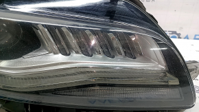 Front right headlight assembly Lincoln MKZ 17-19 level 7, LED, type 2, chips, needs polishing, scratches