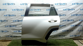Rear left door assembly Toyota Rav4 19-20 white 040, bumps, scratches