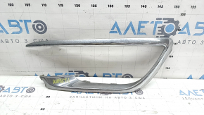 Left front bumper molding for Lincoln MKZ 17-20, chrome, chips