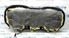 Rear seat cushion, 2nd row, Mazda CX-5 19-22, brown leather with perforation, heated, blown, dented, scratches